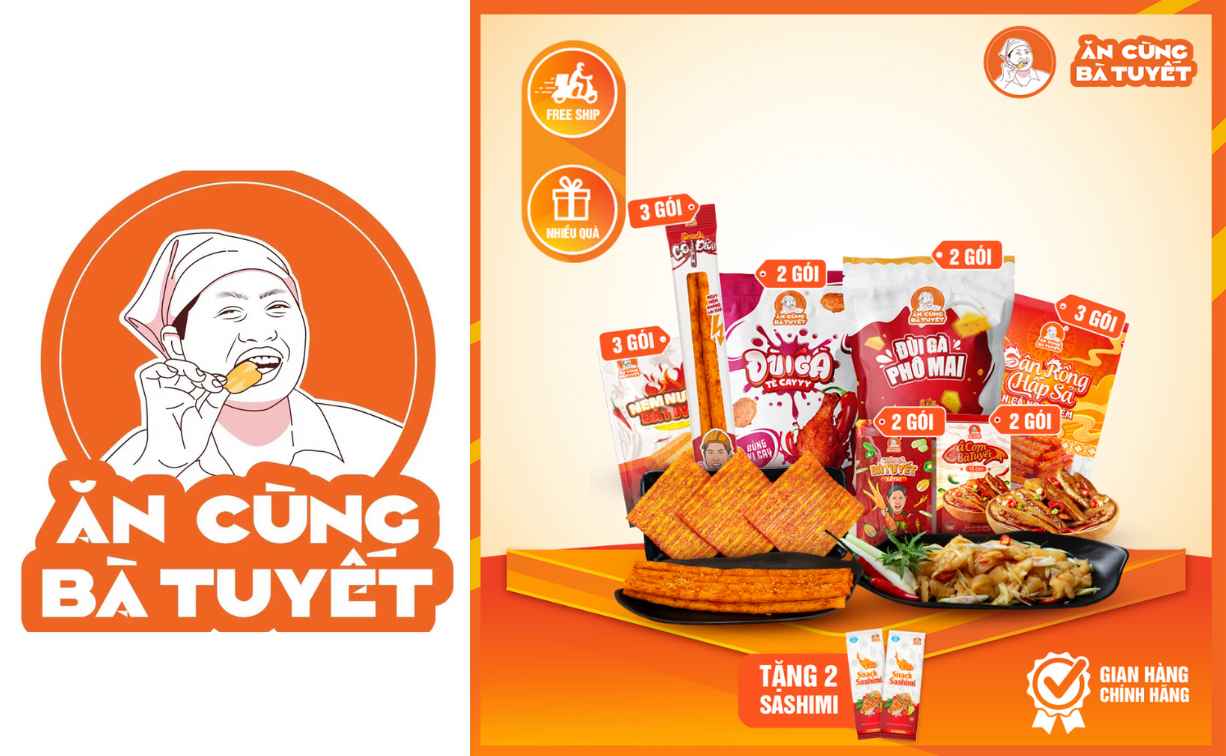 livestream ăn cùng bà tuyết